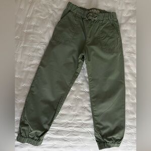 Bonpoint Girl’s Green Elastic Waist Cotton Pants - Size 6
